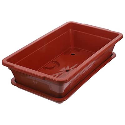 FUNOMOCYA Plastic Plant Trays Plastic Trays for Plants Veggie