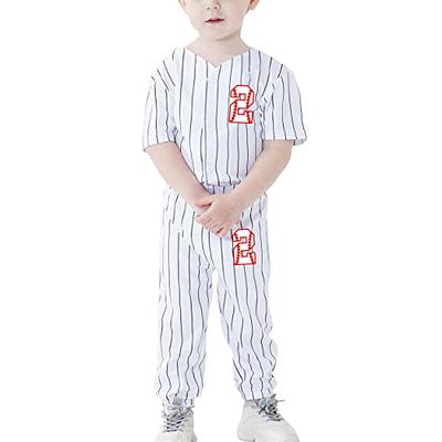  BAICAIYU Baby First Birthday Baseball Jersey and Shorts Suit  Set of 2 Kids Stripe Sport Button Shirt and Pants Toddler Fashion Tee  (Stripe-D-1,9Months,9 Months): Clothing, Shoes & Jewelry