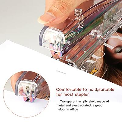 Acrylic Desk Accessories Set - Desktop Stapler With 1000 Pcs Staples , Tape  Dispenser, Rose Gold Stapler Office Supplies Set