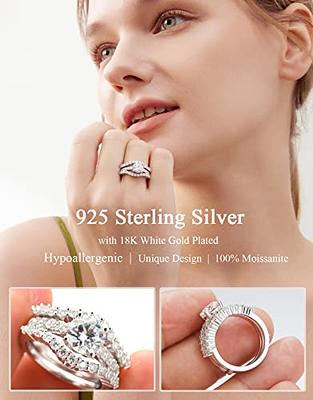 Solitaire Sterling Silver Ring Free Ring Size Adjusters