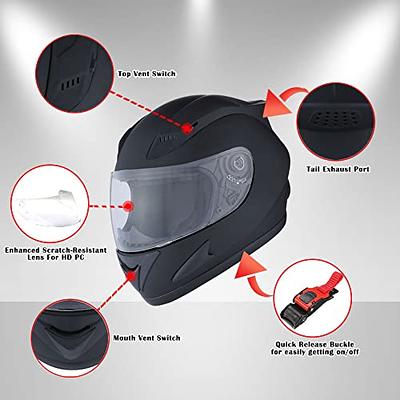 Bluetooth Motorcycle Helmet FreedConn BM12 DOT Full Face Bluetooth Helmets  Motorcycle Dual Visor Helmet with Integrated Intercom System/ 2~3 Riders