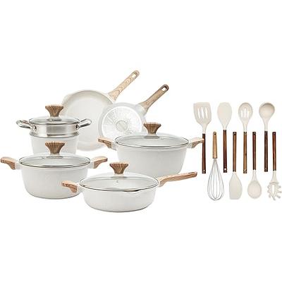 Gotham Steel Kitchen-in-a-box 25 Piece Cookware Set, Non-Stick Pots & Pans with Utensils, Graphite/Copper