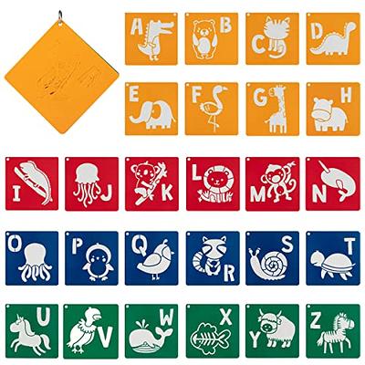 ArtSkills Multi-Size Letter Stencil Set, with Numbers and Symbols, 132 Pc