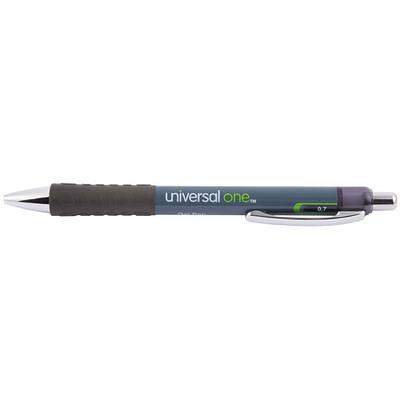 Universal UNV39720 Black Medium Point 0.7mm Retractable Rollerball Gel Pen  - 12/Pack - Yahoo Shopping