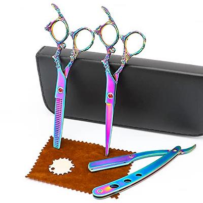 Professional Hair Cutting Scissors Sets Stainless Steel Barber Hairdressing  Scissors Multifunctional Salon Thinning Scissors Straight Shears Tools