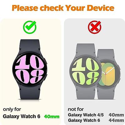 Misxi 2-Pack Hard PC Screen Protector Case for Samsung Galaxy Watch 6 40mm,  Ultra-thin Scratch Resistant Cover with Tempered Glass for Galaxy Watch6, 1  Black + 1 Transparent - Yahoo Shopping