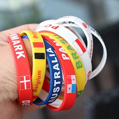 BESPORTBLE Mens Bracelet 6 Pcs Country Silicone Wristband, Silicone  Bracelet,Fashion Sports Bracelet, Rubber Bands For Bracelets (Poland)  American Flag - Yahoo Shopping