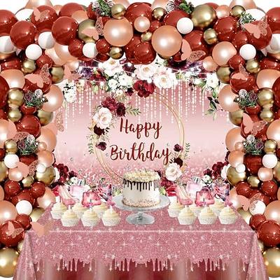 Rose Gold Happy Birthday Decoration Kit Combo 41Pcs for 22 Birthday Party  Pennant Banner, Balloon, Heart , Star Foil Girls Age Décor Or Gifts with  Led Fairy Lights - Party Propz: Online
