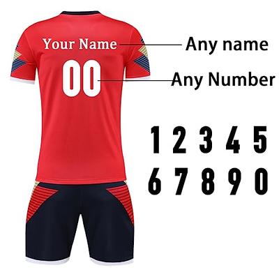 Custom Jersey Soccer for Men Women Soccer Uniforms for Kids with Name Team  Number Logo