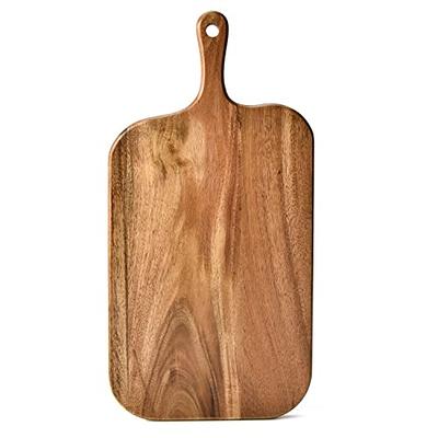 Wooden Hanging Pizza Cutting Board with Handle Pizza Serving Board  Non-stick Versatile for Making Pizza Baking Bread