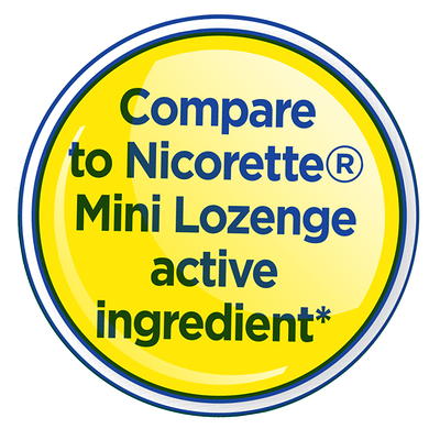 Equate Mini Nicotine Polacrilex Lozenges, 4mg, Mint, 108 Count