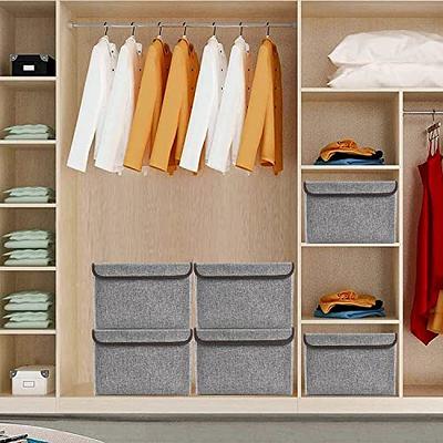 Fab totes 6 Pack Clothes Storage, Foldable Blanket Storage Bags