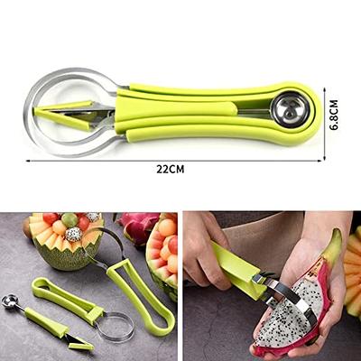 Hot Sale 4 In 1 Stainless Steel Fruit Scooper Seed Remover Melon