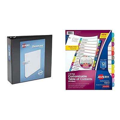 Avery Showcase Economy View Binder with Round Rings