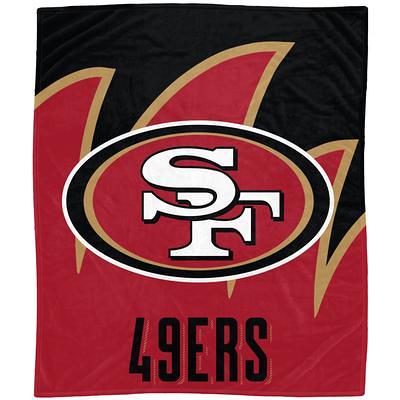 San Francisco 49ers 50'' x 60'' Stripe Flannel Fleece Blanket 