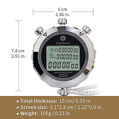 FomaTrade Waterproof Stopwatch,Digital Stopwatch Timer,Sport Stop  Watch,Interval Timer with Large Display (1)