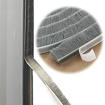 Fingwerk 40 Feet Rubber Weather Stripping Door Seal Strip, Self-Adhesive  Backing D-Shape Door Weatherstripping for Door Frame Insulation Large Gap