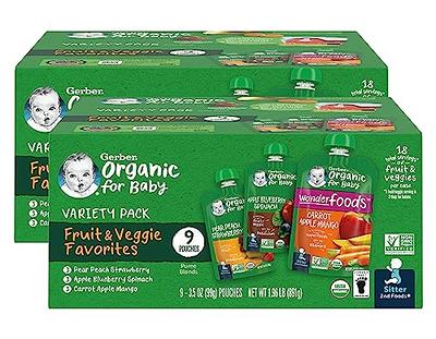 Gerber Toddler Fruit & Veggie Value Pack Baby Food Pouches - 9ct/31.5oz :  Target