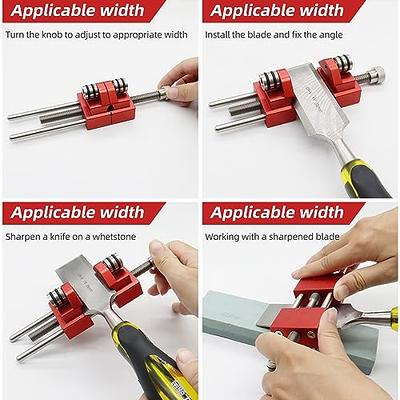 HFM Guide for Chisels and Planes with Two rollers Chisel Sharpening Jig  Fits Chisels or Planer Blades 0” to 3.35” Wood Chisel Sharpening Kit (1 pcs)