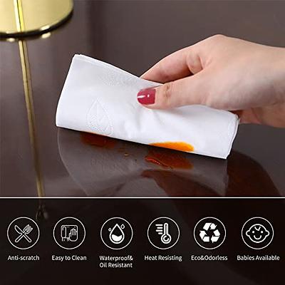 Clear Table Protector Eco PVC Clear Pads Furniture Desk Dining Table Top Waterproof Cover Small Clear Plastic Mat Soft Glass Crystal Table Runner