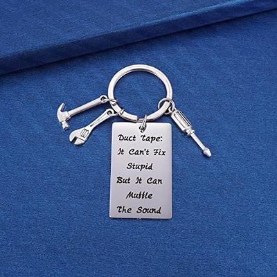 Don't do stupid shit -wife Keychain for him, Valentines for him, Keychain  for Husband (Dark Blue) - Yahoo Shopping