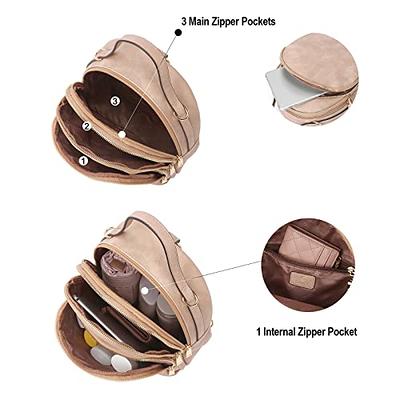 3 in 1 convertible mini backpack in Brown