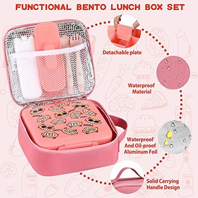 Bento Lunch Box Set for Kids with 8oz Soup Thermo, Leak-Proof Lunch  Containers with 4 Compartment, K…See more Bento Lunch Box Set for Kids with  8oz