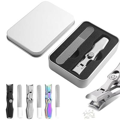 Libiyi Nail Clipper, Libiyi Nail Clippers, Nail Clippers with Catcher,  Ultra Sharp Jaw Opening Nail Clippers Set, Toenail Clippers, Fingernail  Clipper, Nail Cutter for Men Women (Silver) - Yahoo Shopping