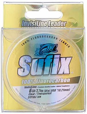 Sufix Invisiline Fluorocarbon Leader 33-Yards Leader Wheel Fishing Line ( Clear, 15-Pound) - Yahoo Shopping