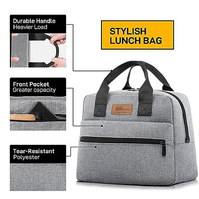 Buy ILOME Insulated Lunch Bag for Women and Men Large Tote Insulated Lunch  Bag with Pockets, Perfect size lunch bag for lunch box for Men & Women Work  Picnic or Travel Online