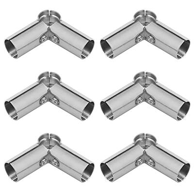 4 Pack 1 inch OD Cross Pipe Clamps, 4 Way Structural Joint Tube Connector,  Zinc Alloy