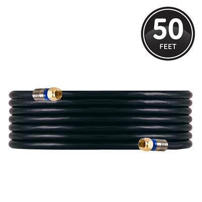 Micro Connectors, Inc 50 ft. CAT 8 SFTP 26 AWG Double Shielded RJ45  Snagless Ethernet Cable, Black E12-050B - The Home Depot