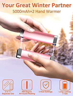 Hand Warmers Rechargeable - 10000mAh Split-Magnetic 2 Pack, 3 Levels  Electric Reusable Hand Warmers with Max 15Hrs Warming Time, Power Bank, for  Outdoors, Golf, Camping, Skiing, (Pink) - Yahoo Shopping