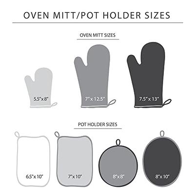 Oven Mitt Set, Black, 2 pieces