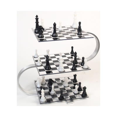 John N. Hansen Classic Folding Chess Set, Wood