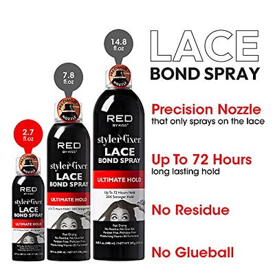 EBIN NEW YORK Wonder Lace Bond Adhesive Spray Active 3pack - Extreme Firm  Hold 2.7oz/ 80ml | Active Use, Fast Drying, No Residue, No Build-up