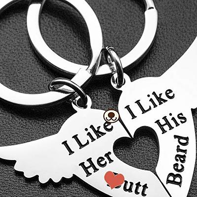 Stocking Stuffers for Women Men Christmas Gifts 2PCS Couple Keychain Gifts  for Him Men Husband to