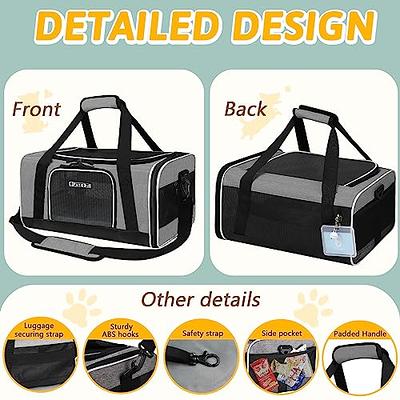 Pnimaund Large Pet Carrier, Soft Dog Carrier with Upgrade Lockable
