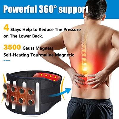 Dukars Magnetic Therapy Back Brace Lumbar Support Self Heating