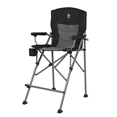 VINGLI 31 in. Tall Aluminum Frame 300 lbs. Folding Directors Chair