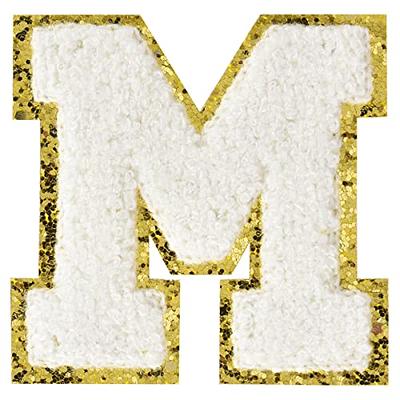 Letter Patches Iron on 3Pcs Chenille Letters for Jackets Varsity Letters  Patches Letterman Glitter Patches Iron on Letter Black E