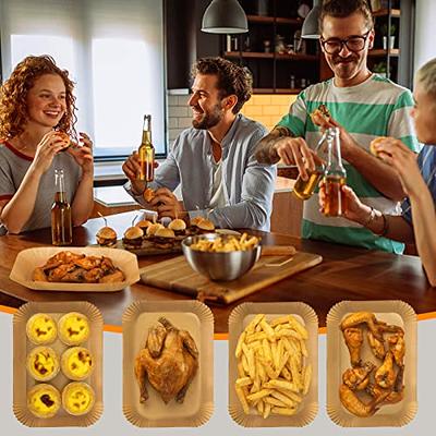 Air Fryer Disposable Liners , Air Fryer Liners Rectangle 8.6x 5.5'', Air Fryer Parchment Paper Liners, Air Fryer Accessories Baking Paper (100)