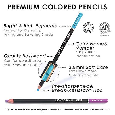 520 Colored Pencils, Professional Grade Rich Pigment Soft Core, Coloring  Pencils Suitable for Children, Adults, Artists Coloring Sketching and