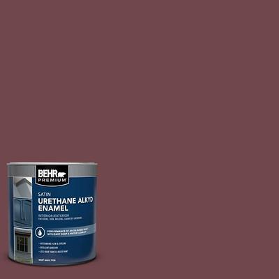 BEHR PREMIUM PLUS 1 qt. #500B-4 Gem Turquoise Satin Enamel Low