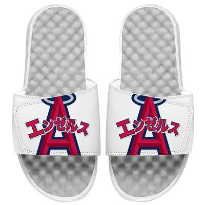 Houston Astros ISlide Cooperstown Logo Motto Slide Sandals - White