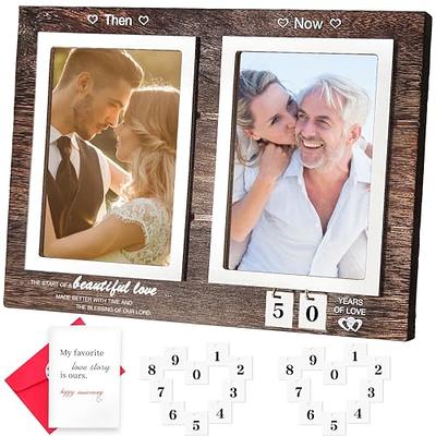  Boyfriend and Girlfriend Valentines Day, Anniversary,  Birthday, Romantic Couples Gift - Couple, Husband, Wife, Fiance Picture  Frame Gifts For Him or Her - Lucky To Be In Love - 4x6