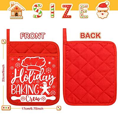 Baking Heat Insulation Potholder Funny Cooking Christmas Oven