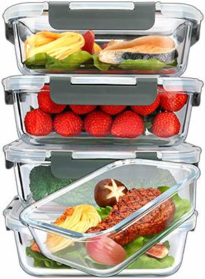 M MCIRCO 24-Piece Glass Food Storage Containers with Snap Locking