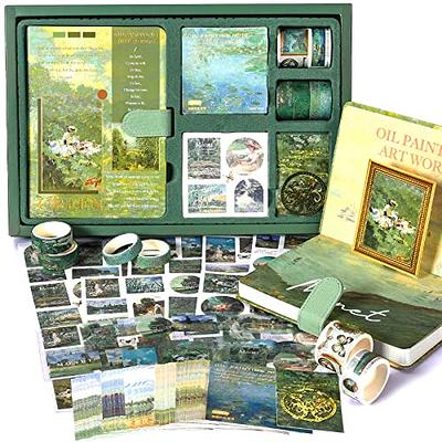 SEEVAE Aesthetic Scrapbook Kit(348pcs), Vintage Scrapbooking