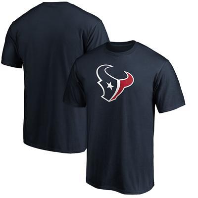 Fanatics Men's Branded Heathered Gray and Navy Houston Texans Vintage-Like  On The Ropes Raglan Tri-Blend Long Sleeve T-shirt